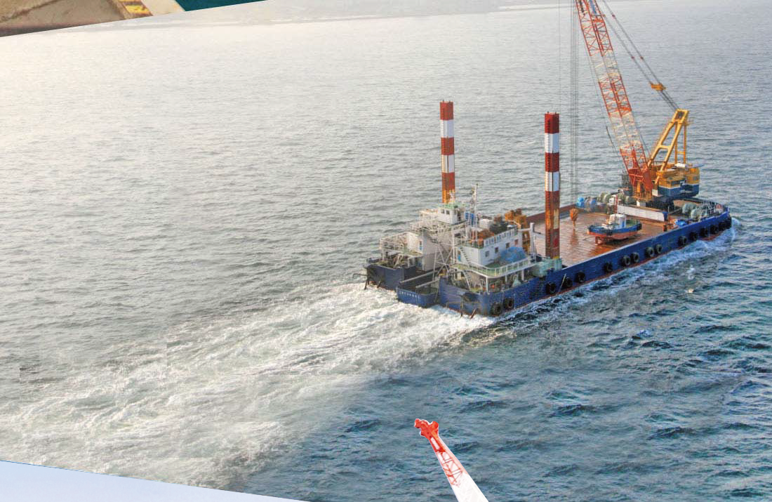 全旋回式起重機船 第十八浩鉄号 310TON 吊船